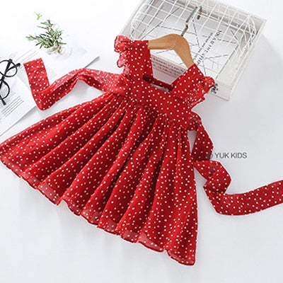 Red Bow Dress Princess Tutu Summer Dress