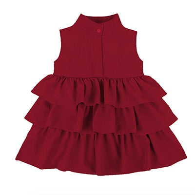 Red Bow Dress Princess Tutu Summer Dress for Girls