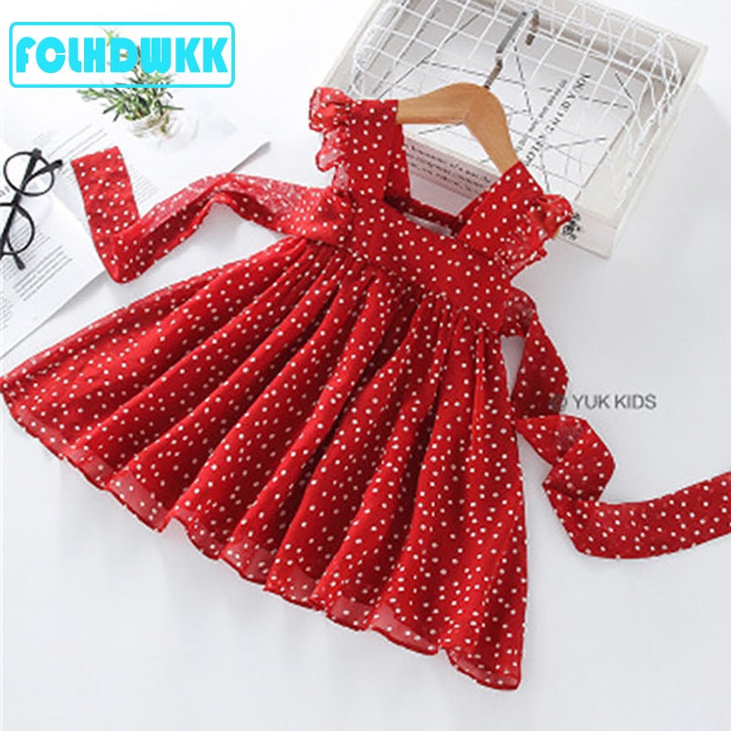 Red Bow Dress Princess Tutu Summer Dress