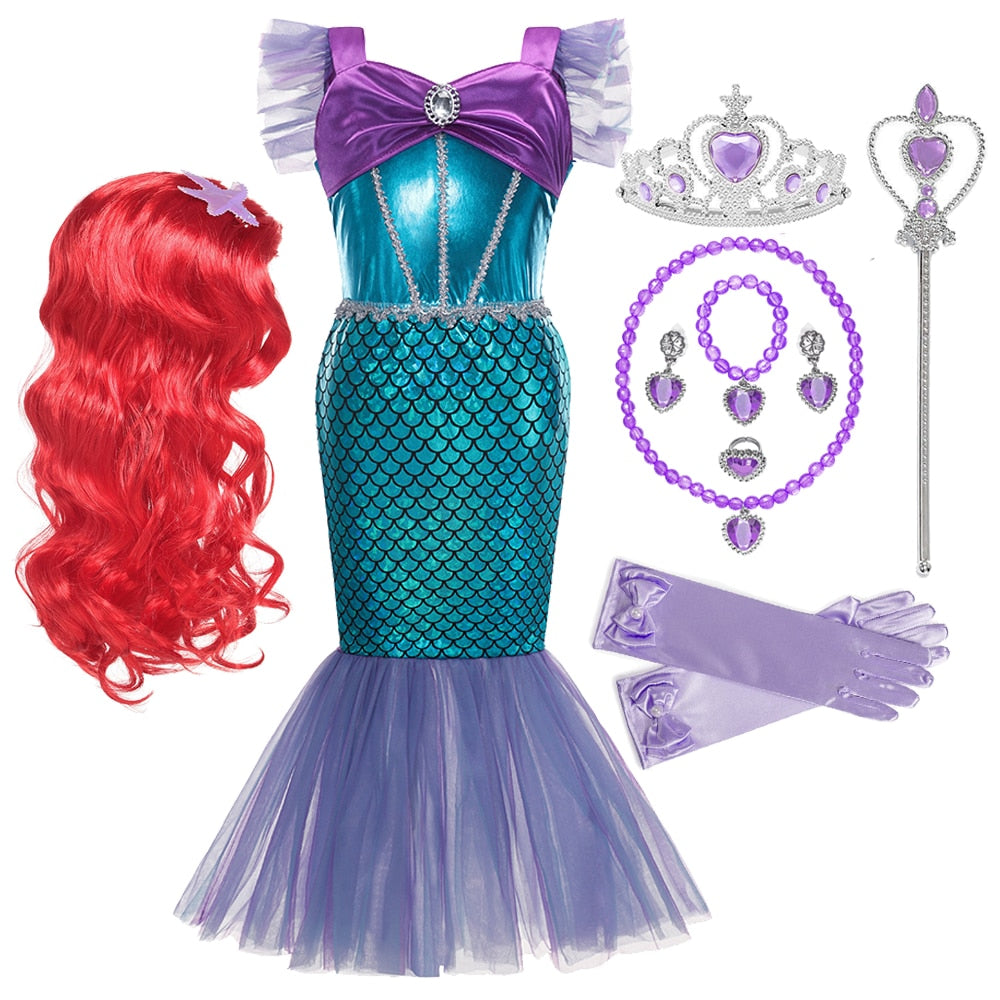 Disney Girl Princess Little Mermaid Ariel Dress