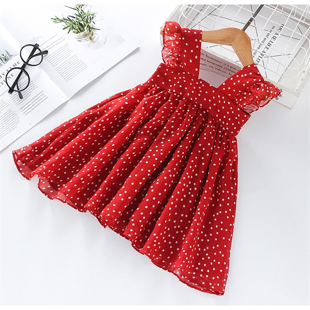 Red Bow Dress Princess Tutu Summer Dress