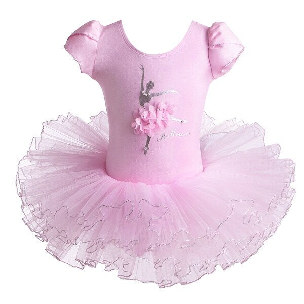 Cotton Dress for Girls Ballerina Short Sleeve