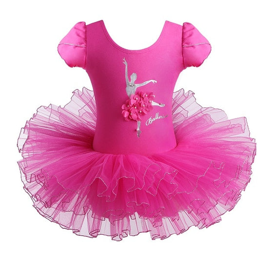 Cotton Dress for Girls Ballerina Short Sleeve