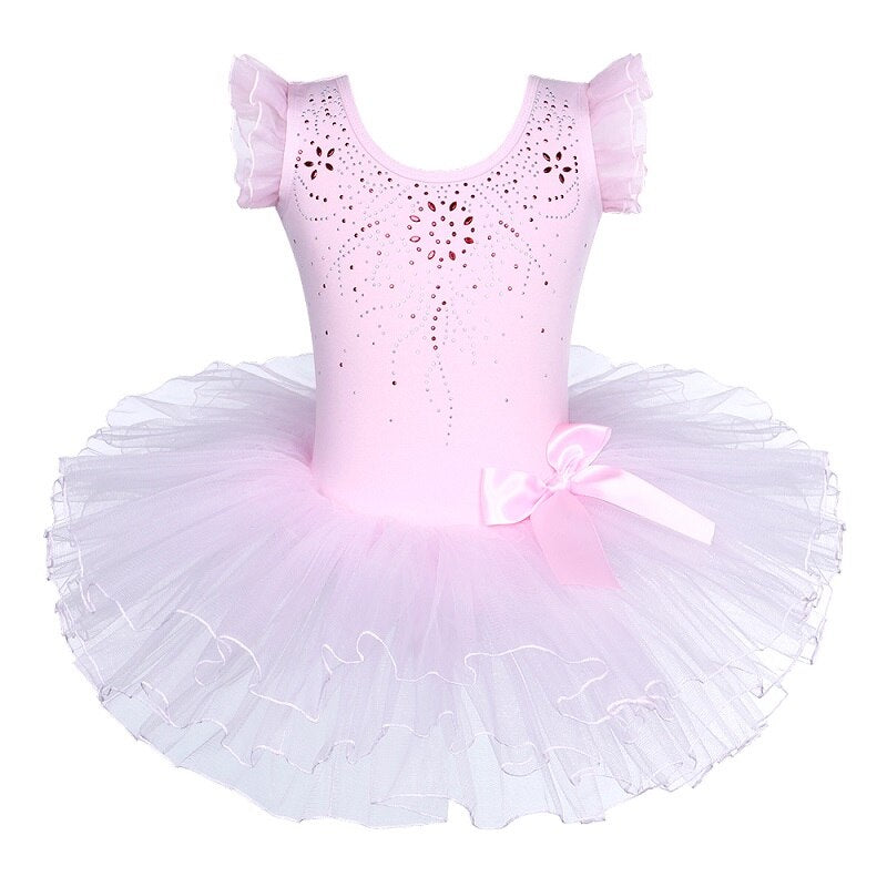 Cotton Dress for Girls Ballerina Short Sleeve