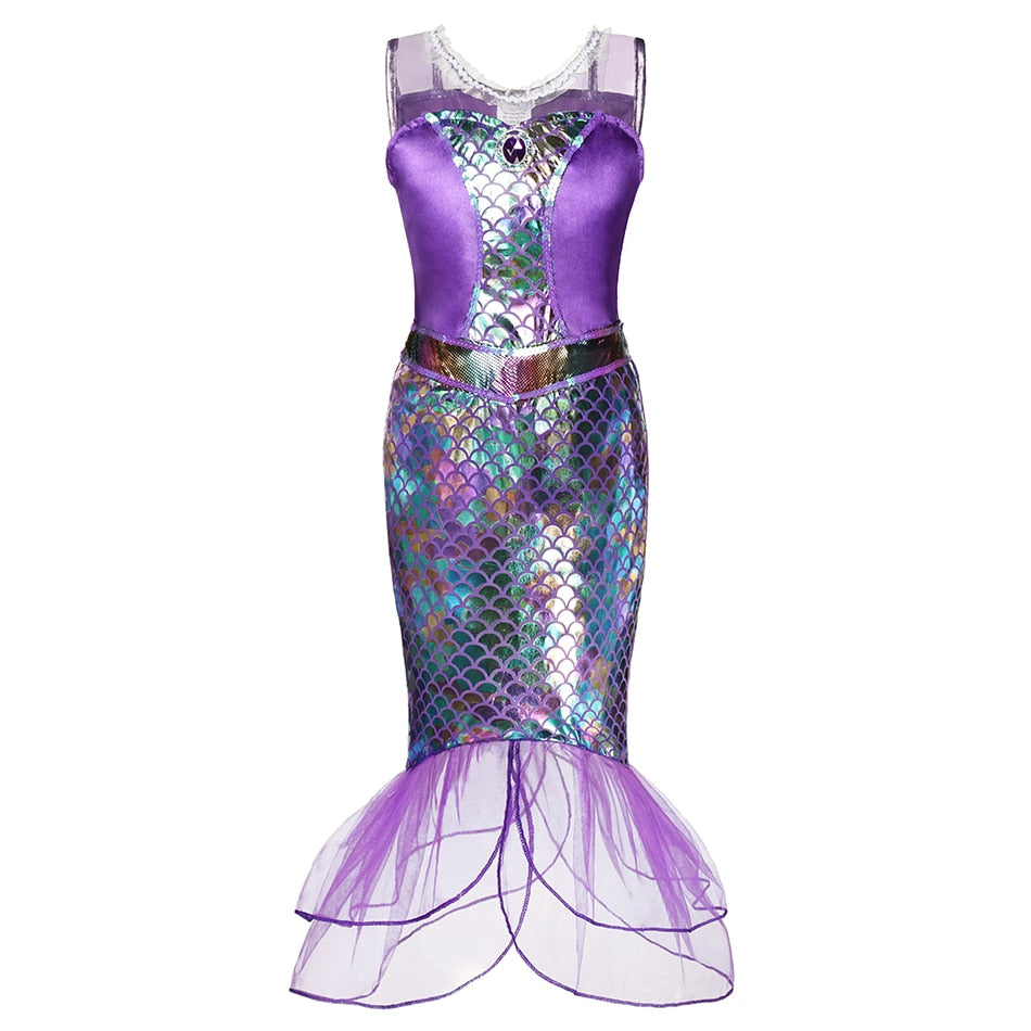 Disney Girl Princess Little Mermaid Ariel Dress