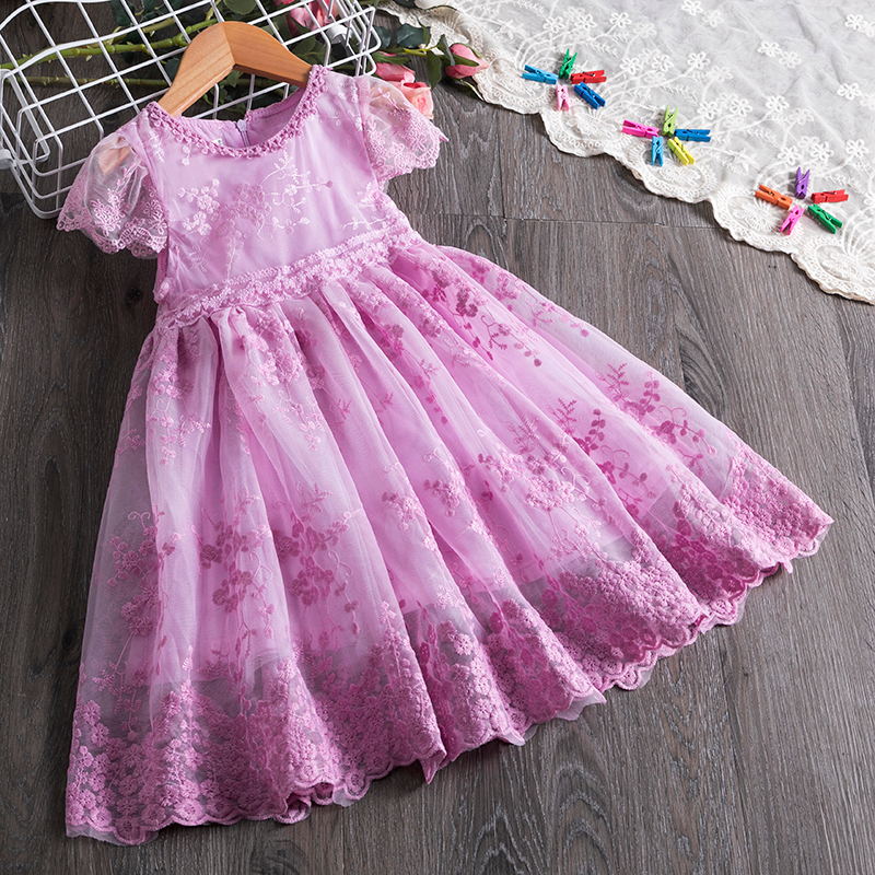 Girl Dress Lace Princess Party Dress