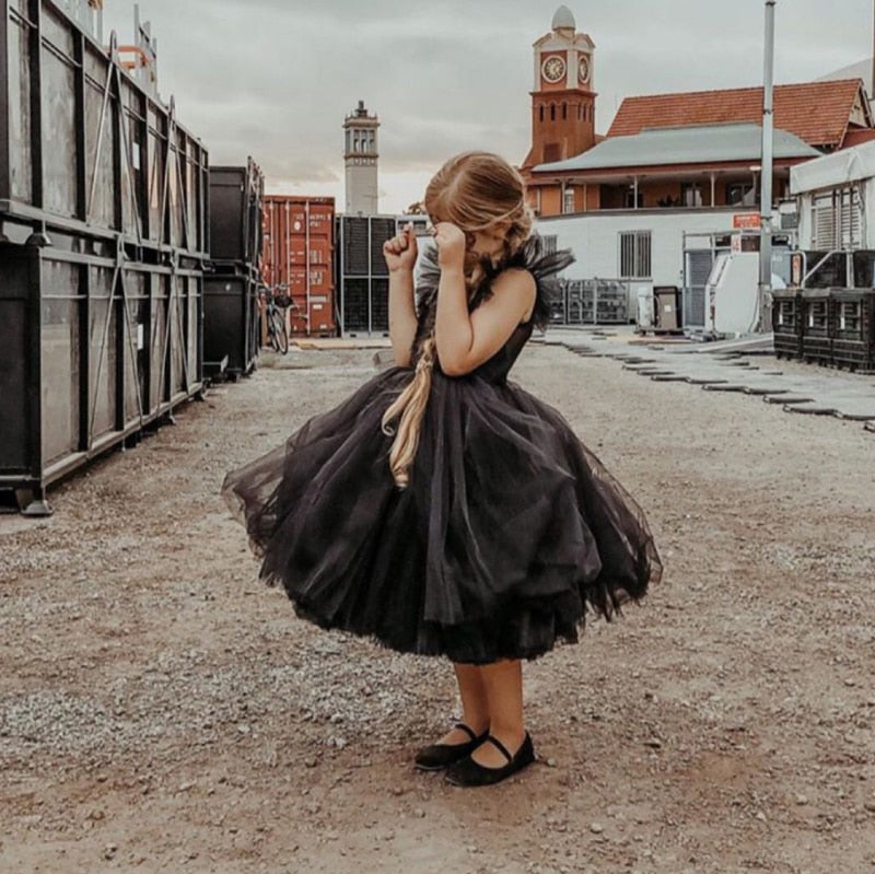 Draped Elegant Princess Long Tulle Dress