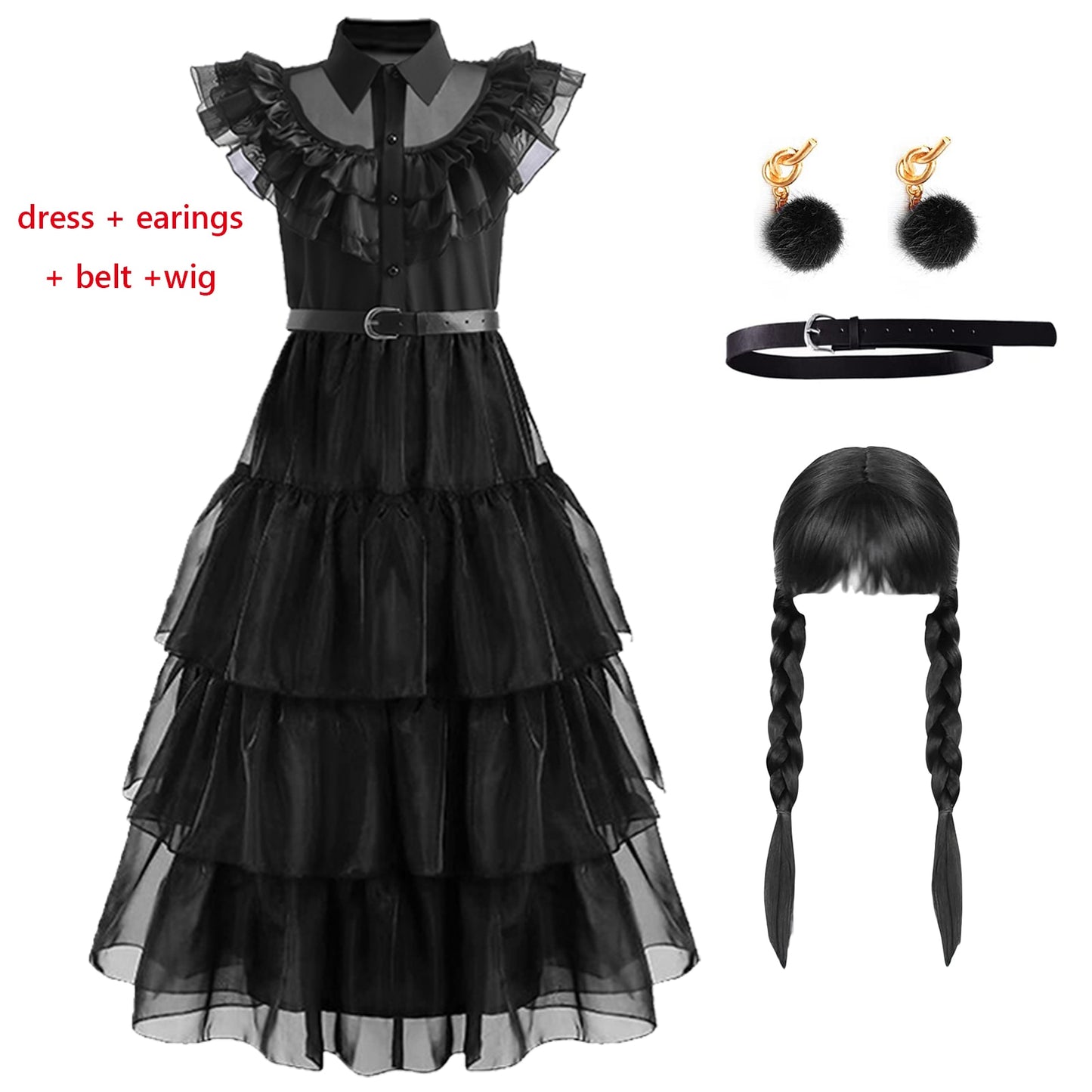 Wednesday Addams Cosplay Dress