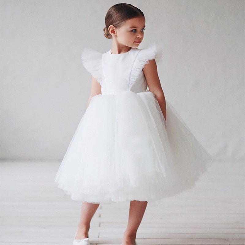 Draped Elegant Princess Long Tulle Dress