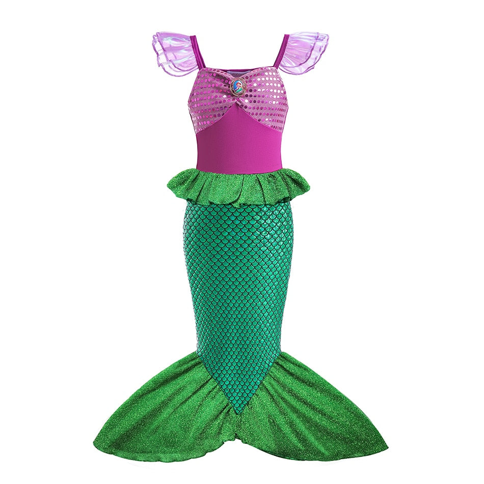 Disney Girl Princess Little Mermaid Ariel Dress