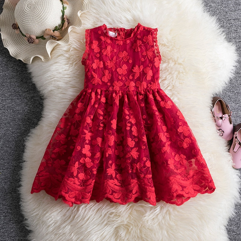 Girl Dress Lace Princess Party Dress