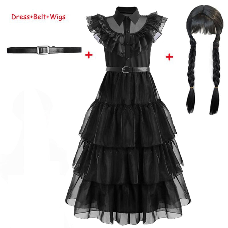 Wednesday Addams Cosplay Dress