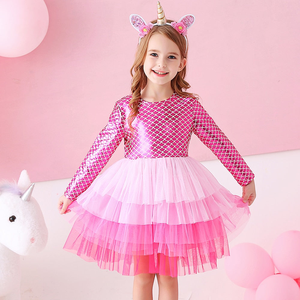 Melissa Long Sleeve  Tutu Dress