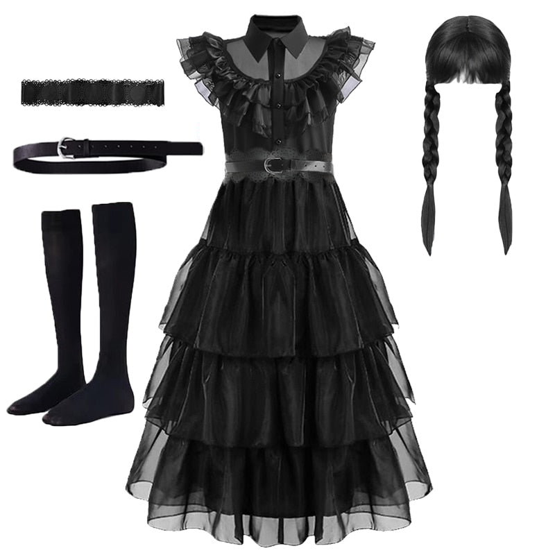 Wednesday Addams Cosplay Dress