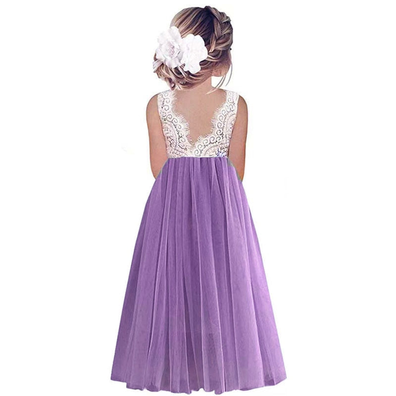 Flower Girl Dress  Kids Summer Princess Party