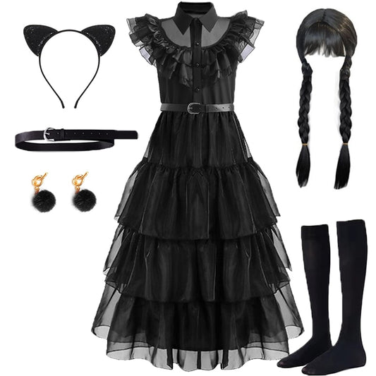 Wednesday Addams Cosplay Dress